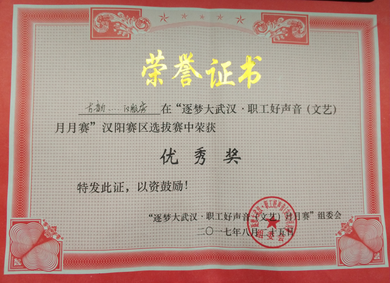 逐梦大武汉 优秀奖